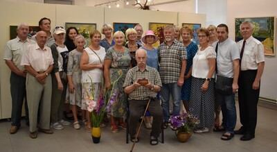 Alberta Franciska Pauliņa gleznu izstādes atklāšana